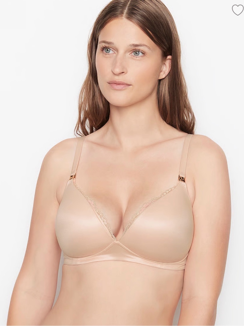 Victoria’s Secret lace trim wireless nursing bra